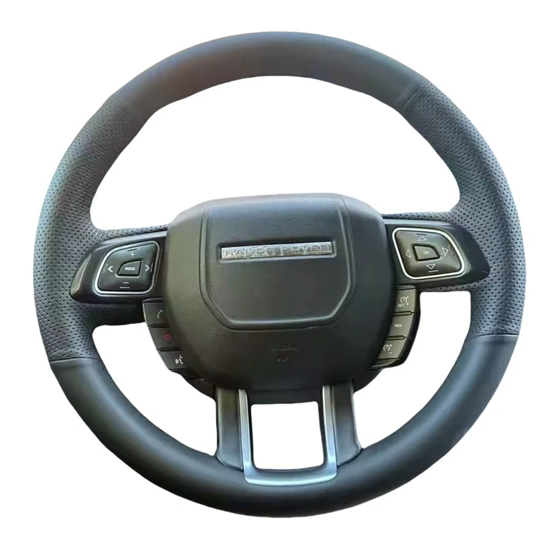 Car Steering Wheel Cover Hand Stitched Microfiber Leather For Land Rover Range Rover Evoque Coupe Convertible 2011-2019