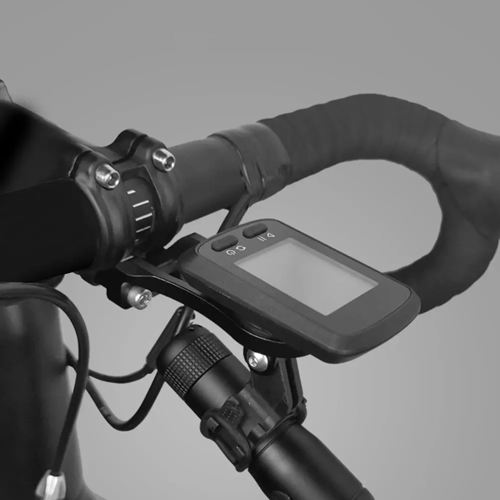 1Set Lightweight Aluminum Alloy Bike Computer Mount Speedometer Odometer Holder for Handlebar Front Viewing Comfortable Ride