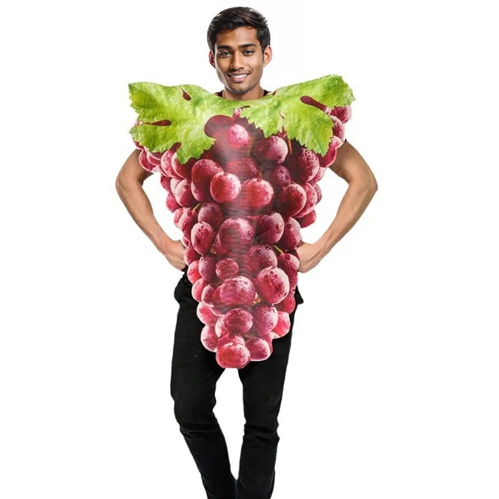 Grape Costume Halloween,Comfortable,Dressing up,for Stage Show Party Supplies