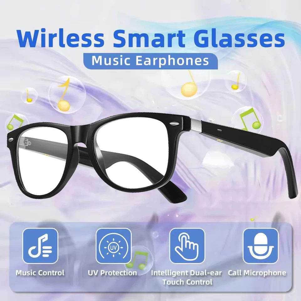 

Smart Glasses Bluetooth Call Binaural Touch Control Remote Control Take Photo AI Assistant Headphones Sunglasses Men Women Gifts