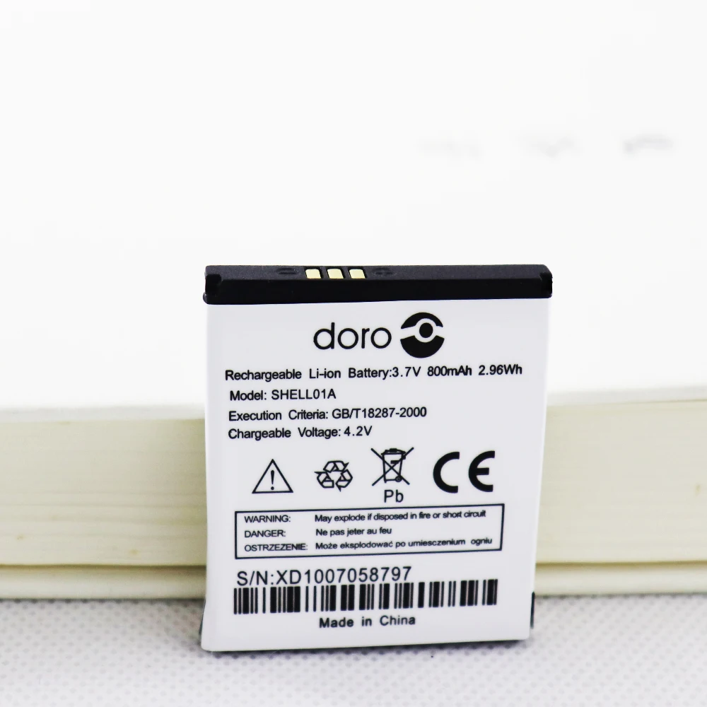 800mAh original battery for Doro SHELL01A battery