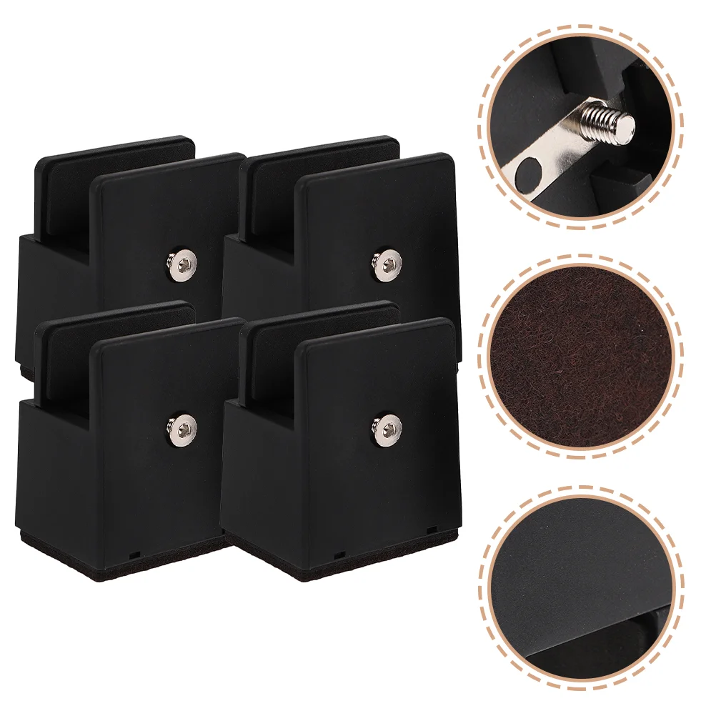 

4 Pcs Heightened Table Mat Mattress Bed Riser Desktop Lifters Abs Platform Risers Couch Legs Chair Raising Blocks