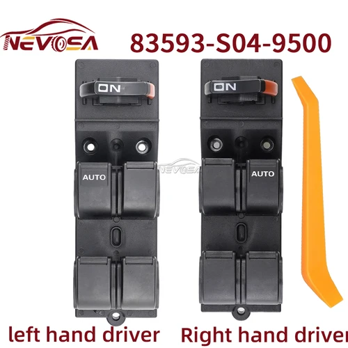 Imagen 1 del producto NEVOSA interruptor de ventanilla eléctrica para Honda Civic CX EX HX LX Si 4 puertas 1996 1997 1998 1999 2000 conductor izquierdo derecho 83593-S04-9500