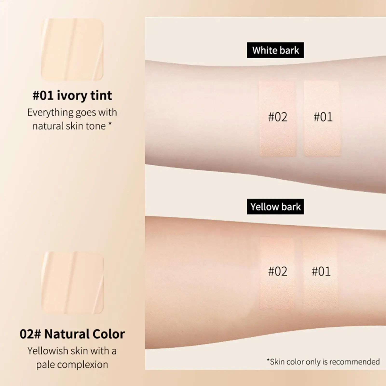 CC Cream Foundation SPF 50 Sunscreen Foundation Concealer Lightweight Moisturizing Brightening Foundation Face Base Makeup