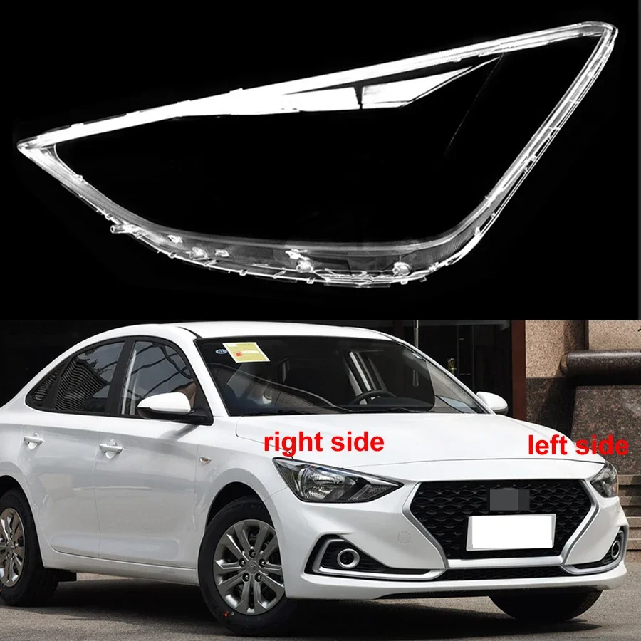 

For Hyundai Elantra 2017-2019 Car Accessories Headlamps Transparent Lampshades Lamp Shell Headlights Lens Cover Plexiglass