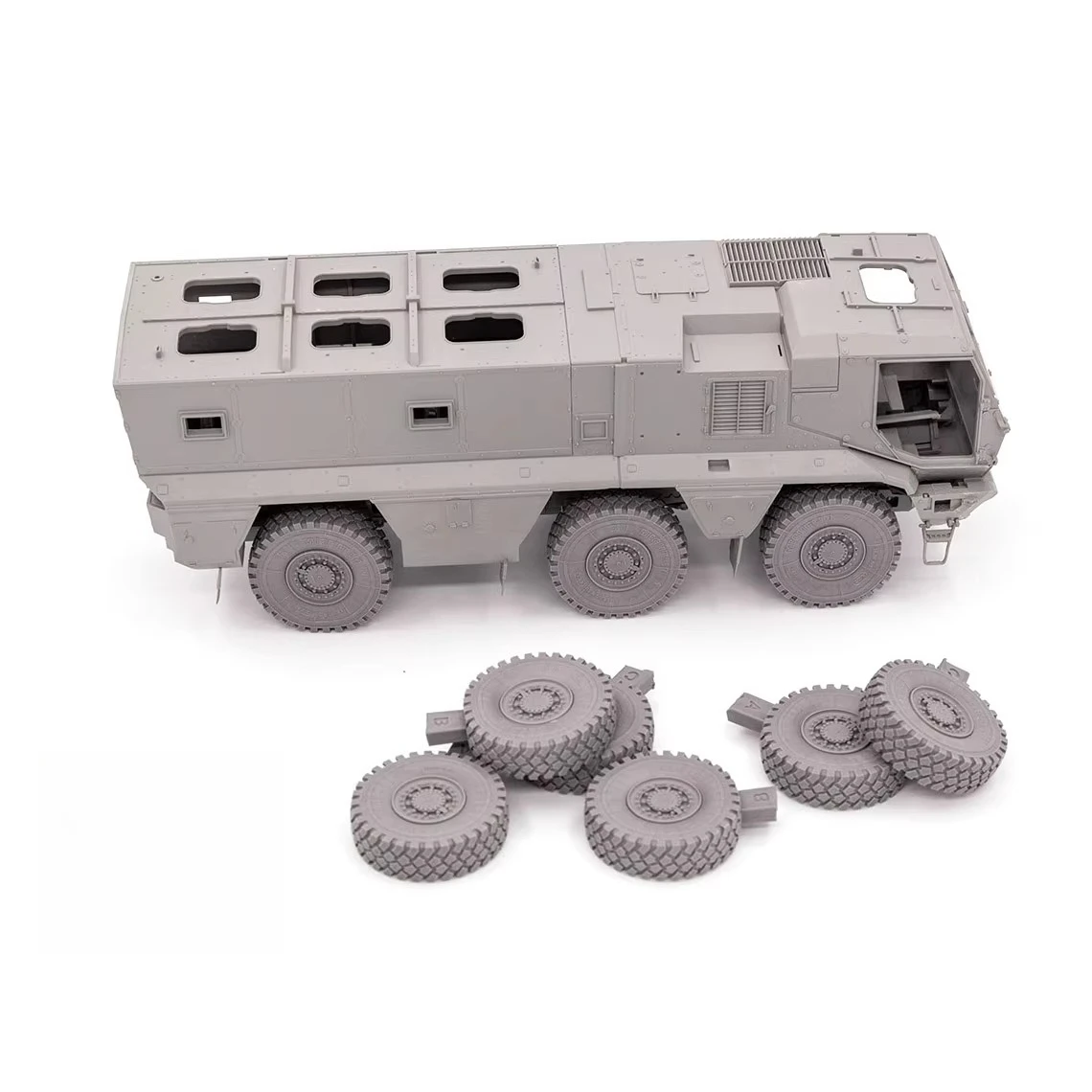 

1/35 Casting Resin Model Assembly Kit, GK， Typhoon K Truck Gravity Resin Tires, Unpainted, Need To Be Assembled