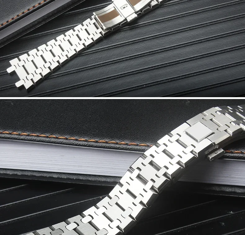 904 Massives Edelstahl-Uhrenarmband für AP 15400 15703 AP ROYAL OAK Audemars Piguet Royal Oak Uhrenarmband 28mm 26mm Herrenarmband – Detail 2