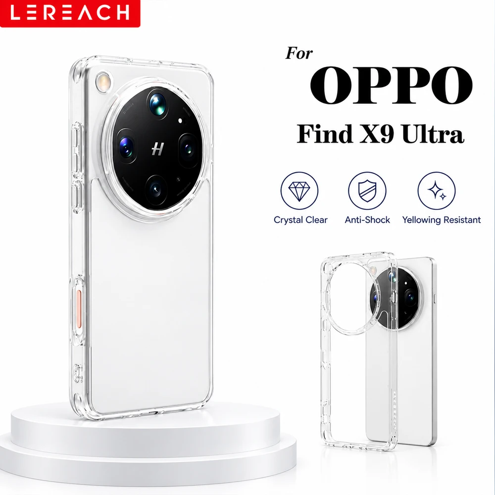 Lereach für OPPO Find X9 Ultra Kristallklare Handyhülle - Ultradünn Stoßfest |   Kratzfest