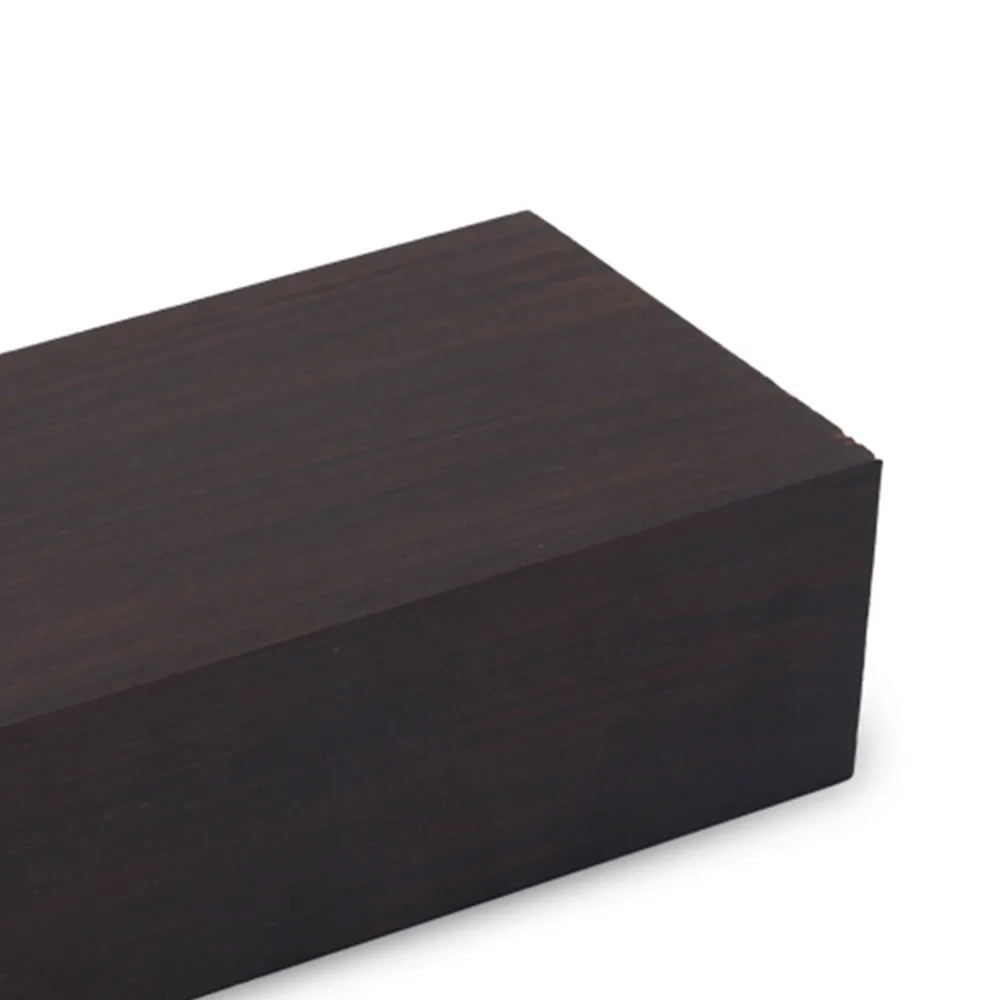 خشب أسود ​   خشب الأبنوس الخشب الحرفية 12*4*2.5 سم ​   مادة خشب ذاتية الصنع من خشب الأبنوس الأسود لأدوات الآلات الموسيقية
