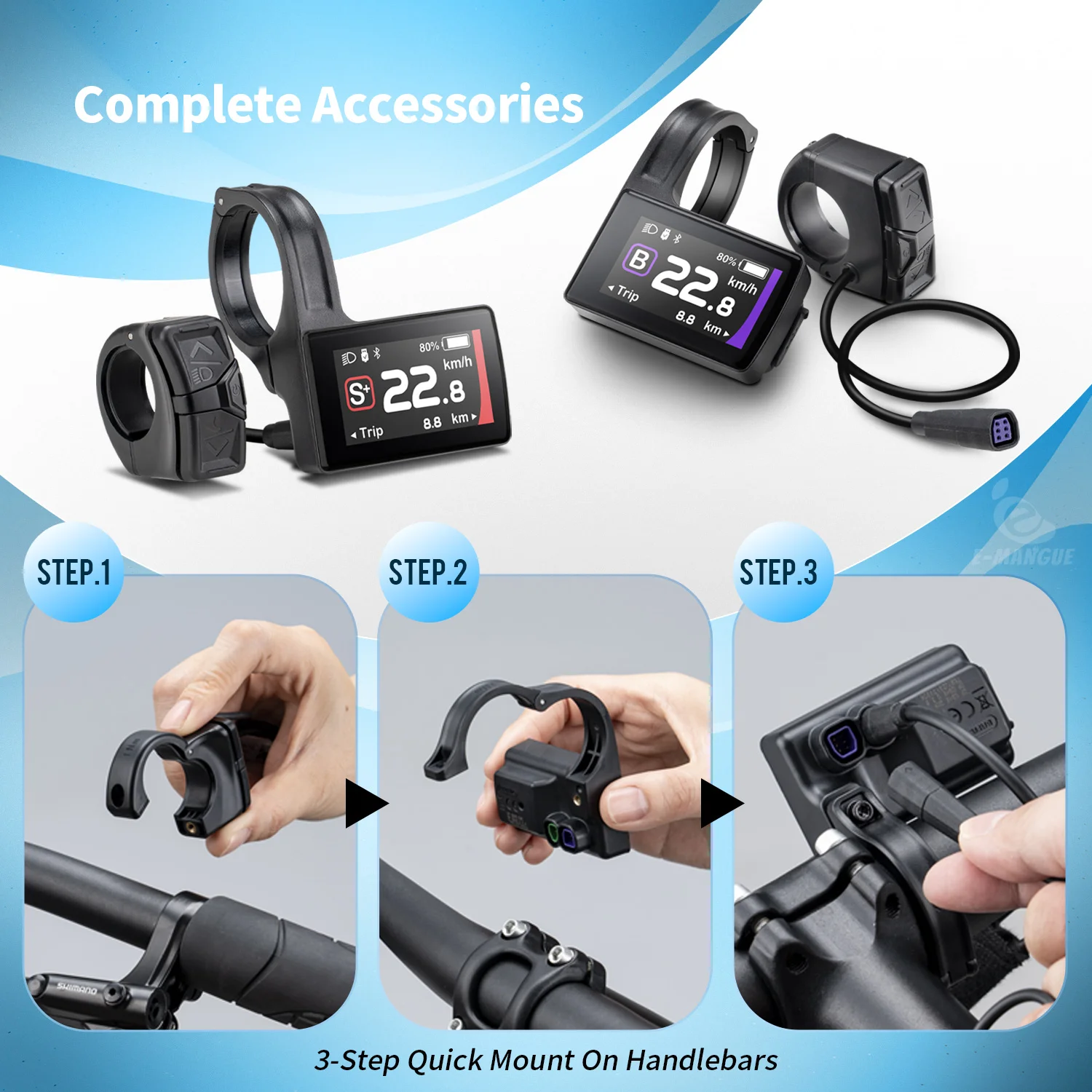 BAFANG DPC245 E-Bike-Display CAN-Protokoll Bluetooth 5.1 LCD-Bildschirm für Bafang Mittelmotor M510 M600 M560 M510 M420 Umrüstsätze – Detail 11