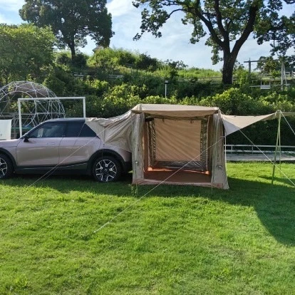 جولة ذاتية القيادة، تمديد خلفي، مظلة خيمة جانبية، قاعة أمامية SUV للتخييم على الطرق الوعرة