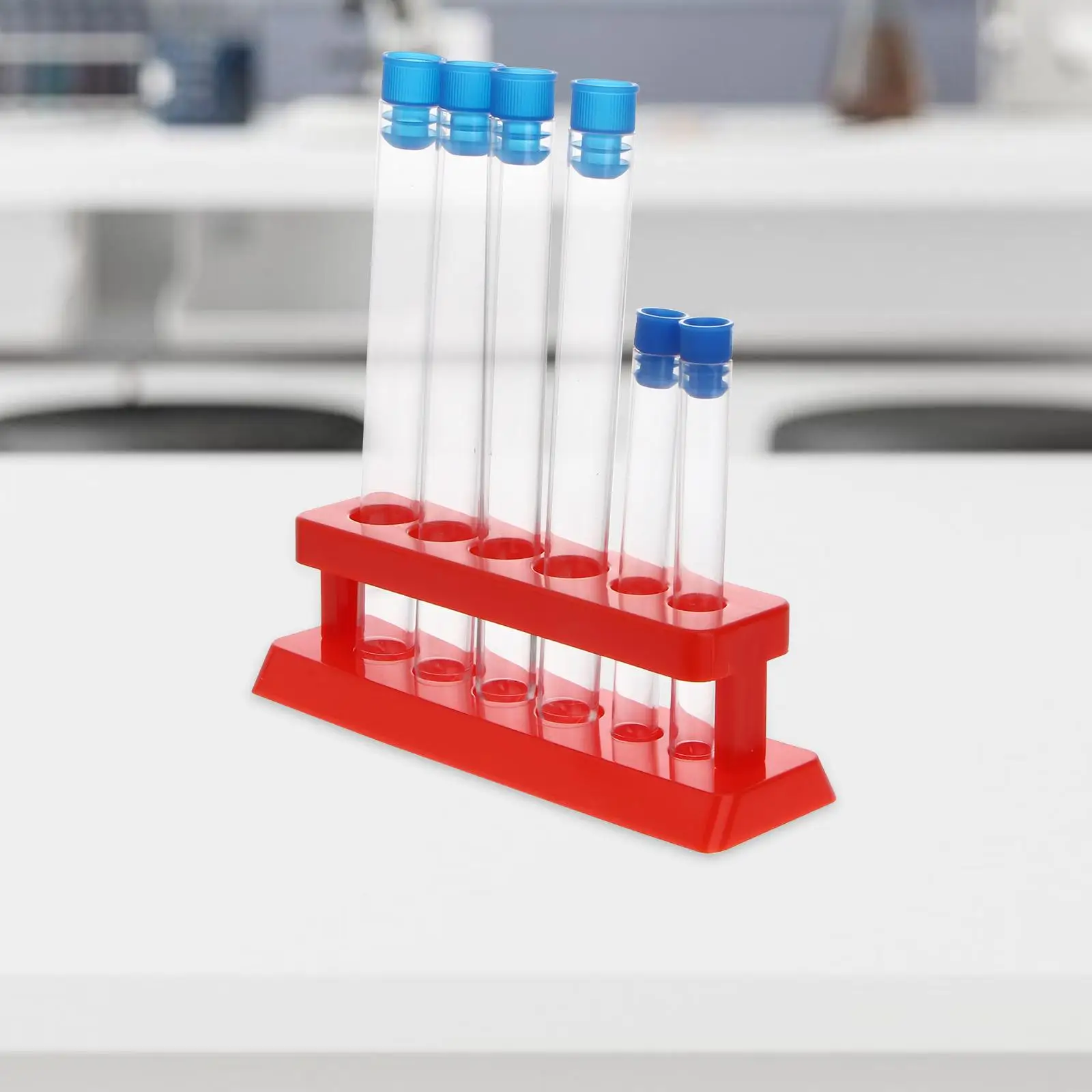 Test Tube Vases Station Stopper Container Racks Plastic Tubes with Holders Bracket Child
