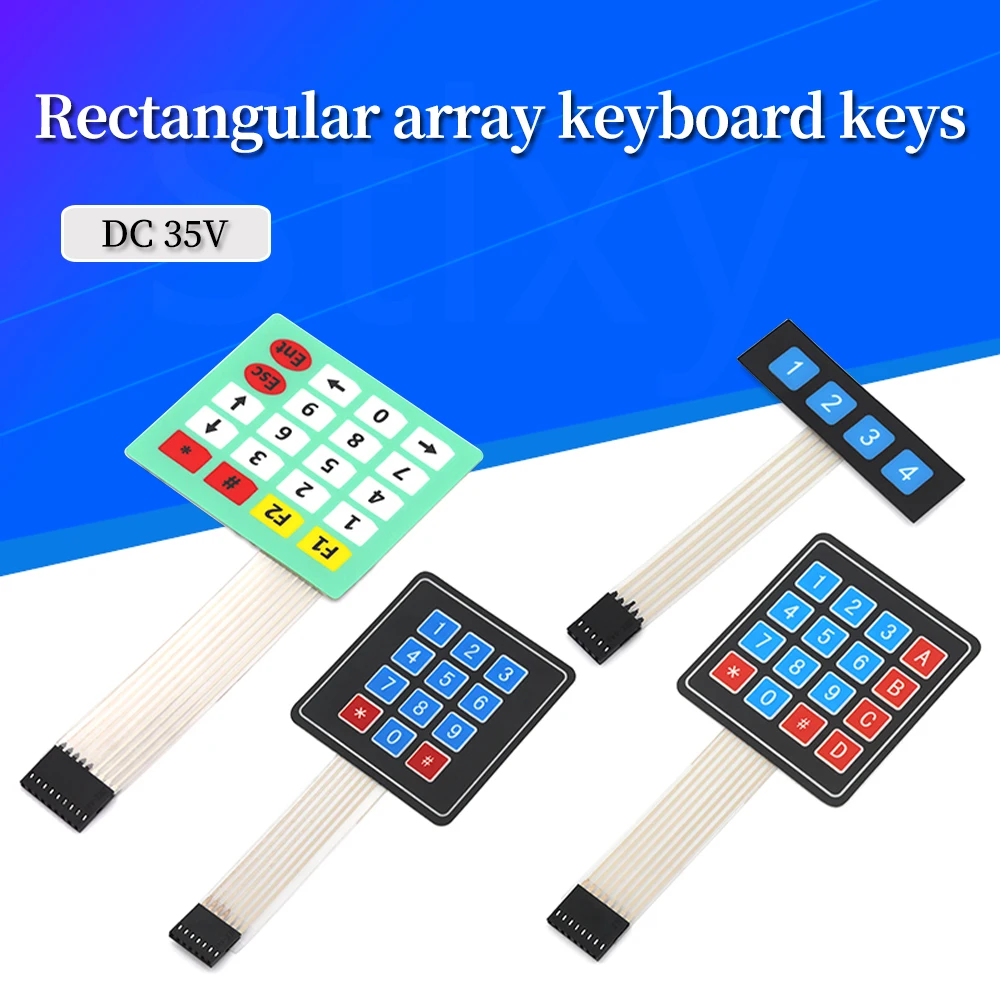 4 12 16 20 Key 1*4 4*3 4*4 4*5 Membrane Switch Keypad 1x4 3x4 4x4 4x5 Matrix Array Matrix keyboard for arduino smart car