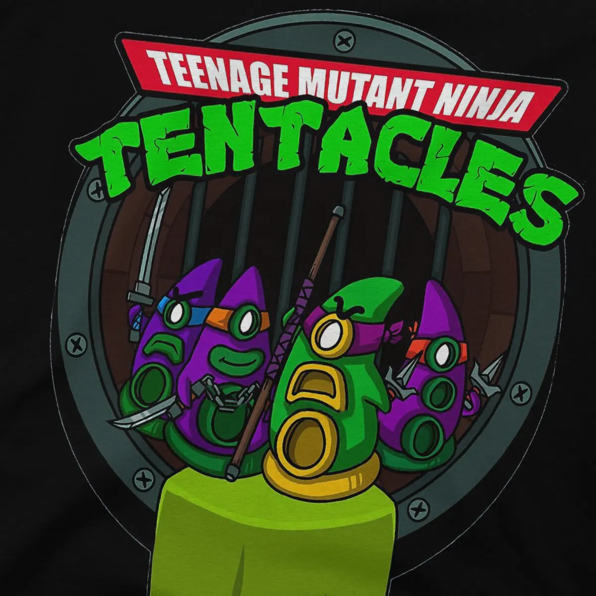 Teenage Mutant Ninja Tentacles  Unique TShirt Day Of the Tentacle Lucas Game Leisure T Shirt Hot Sale T-shirt For Adult