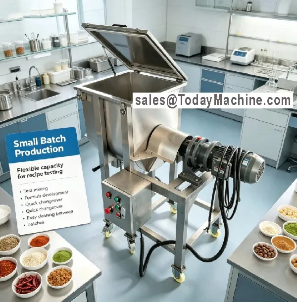 Compost Mixer Small Spiral Mixing Horizontal Ribbon Mixer Blender Machine
