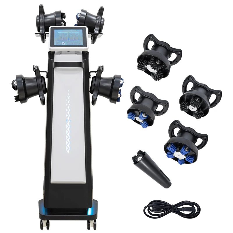 Professional 5 in 1 Cellulite Reduction Vibration Body Lymphatic Drainage Therapy 360 Rotating Inner Ball Roller Machine