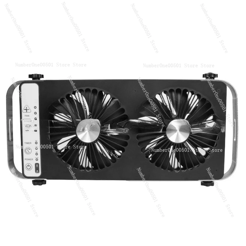 

​​12V Dual Car Ventilation Fan Silent Intake Exhaust Fan for RV Van Roof Window​​