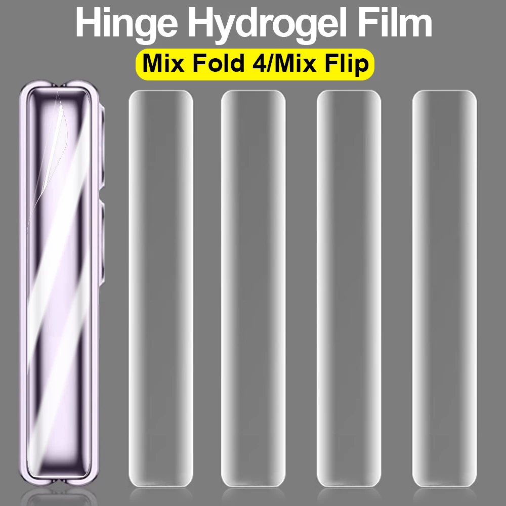 Hinge Protector Hydrogel Film for Xiaomi Mi Mix Fold 4 Mix Flip Anti-Scratch Protective Middle Border Sticker for Mi Mix Flip