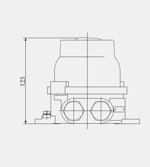 DCHH-B 220V 16A Brass IP56 Double Control Explosion-Proof Switch Lighting Accessories for Marine Supplies
