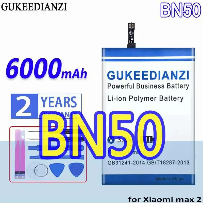 

BN50 For Xiaomi Max2 Max 2 6000Mah Mobile Phone Battery High Capacity Reliable Power