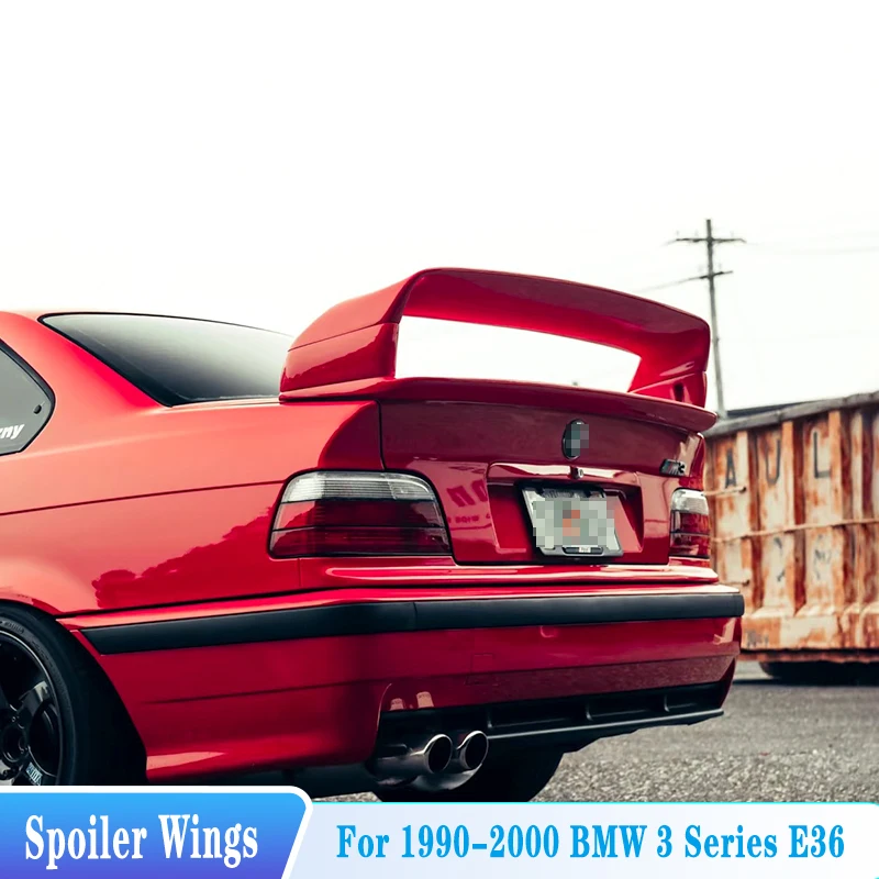 

For 1990--2000 BMW 3 Series E36 M3 Coupe Rear Trunk Lip Spoiler Wings High Quality ABS Material Car Tuning Body Kit Accessories