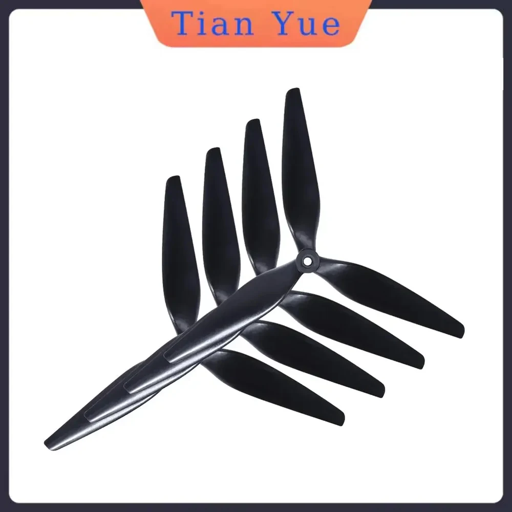 

1/4-компонентный макрокедный пропеллер HQ 9X5X3, 9-дюймовый трехлопастной реверсивный пропеллер из углеродного волокна, армированный нейлоном, ветростойкий