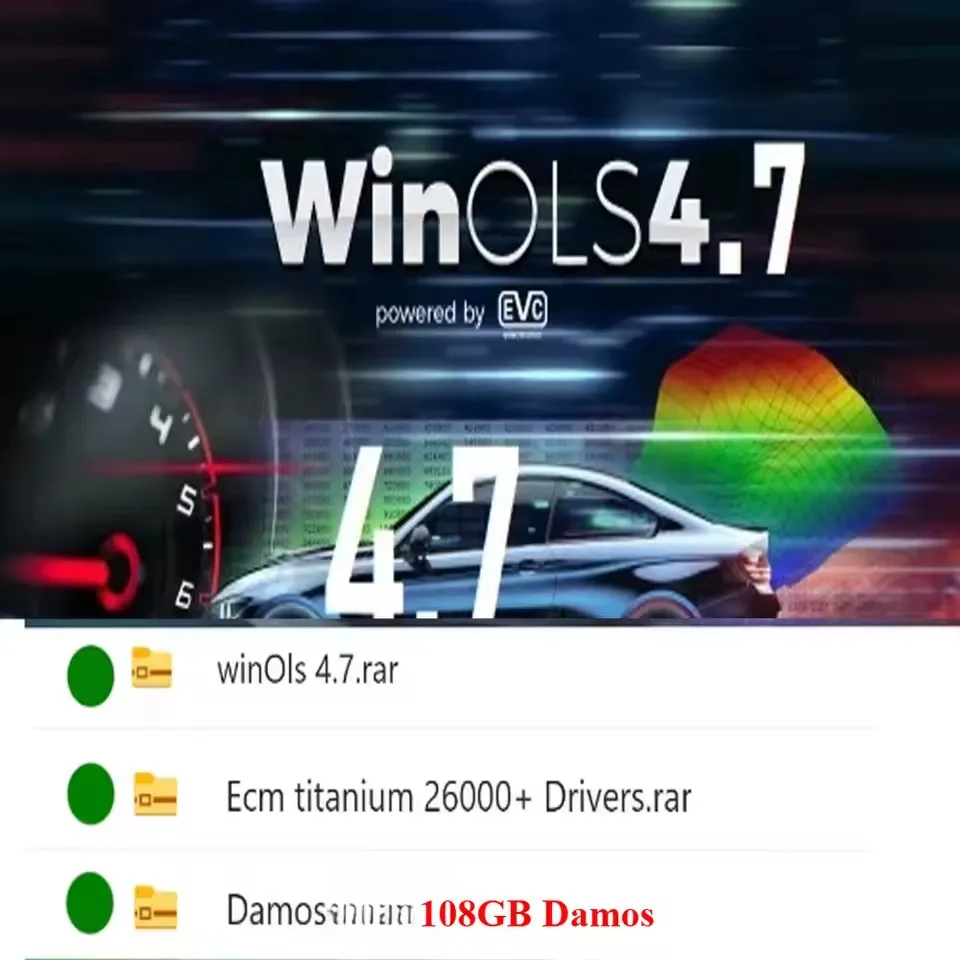 Winols 4.7 Tam Aktifleştirilmiş +108GB Damos Windows 7 10 11 Vmware Gerektirmez Çok Dilli +ECM TITANIUM 1.61 + IMMO SERVİS Aracı