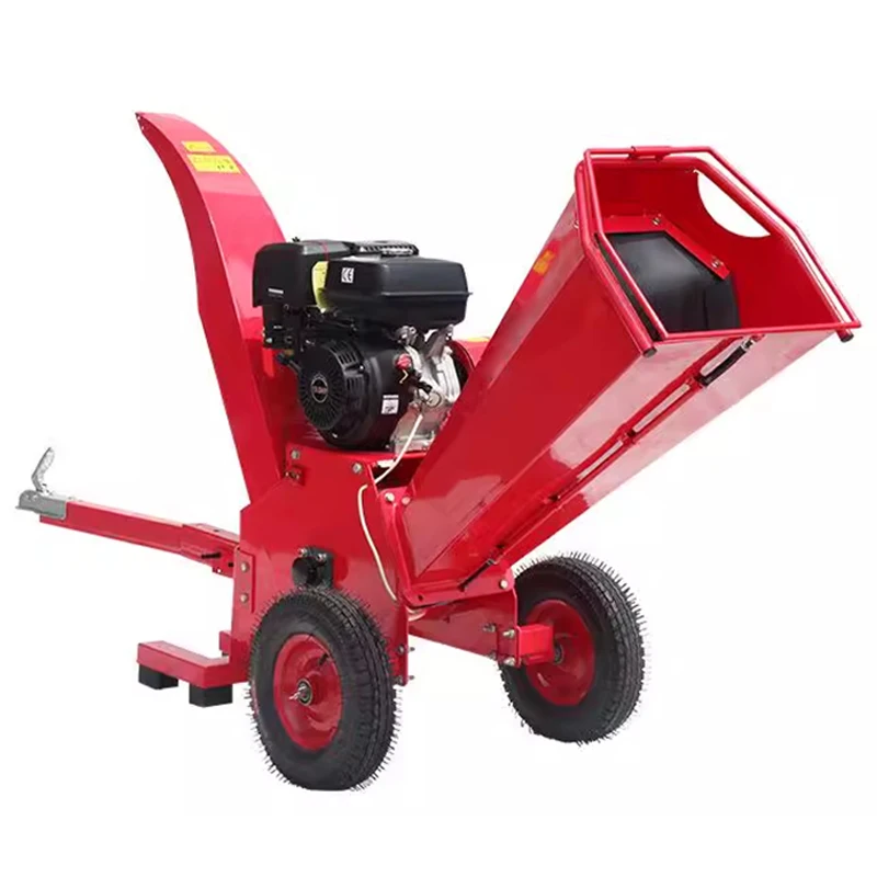 Wood Chipper, Heavy-Duty Fuel-Powered Equipment Landscape Branch and Leaf Shredder Push-Type Log Splitter  (Customized)