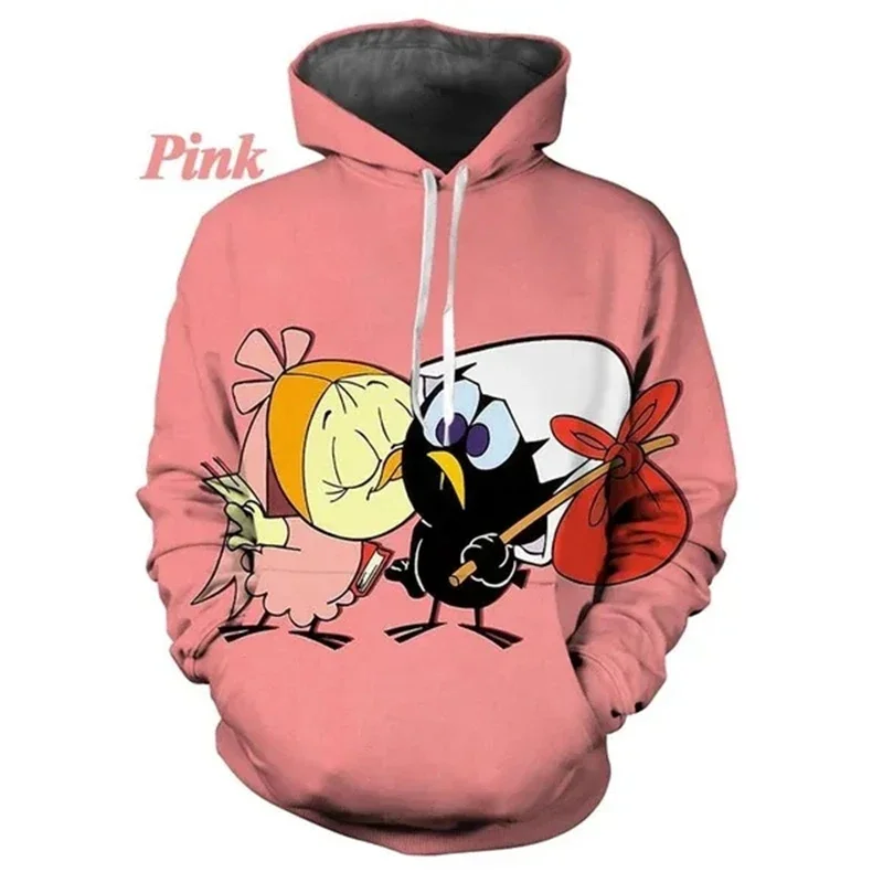 New Fashion Cartoon Calimero 3D Printed Hoodie Men's And Women's Casual Sweatshirt Cute Pullovers Hooded Sweatshirt Streetwear