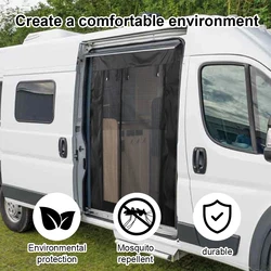 Mosquitera con cremallera para ventana de coche, pantalla para puerta de furgoneta, malla para Fiat Ducato / Peugeot Boxer / Citroen Relay 2006 +