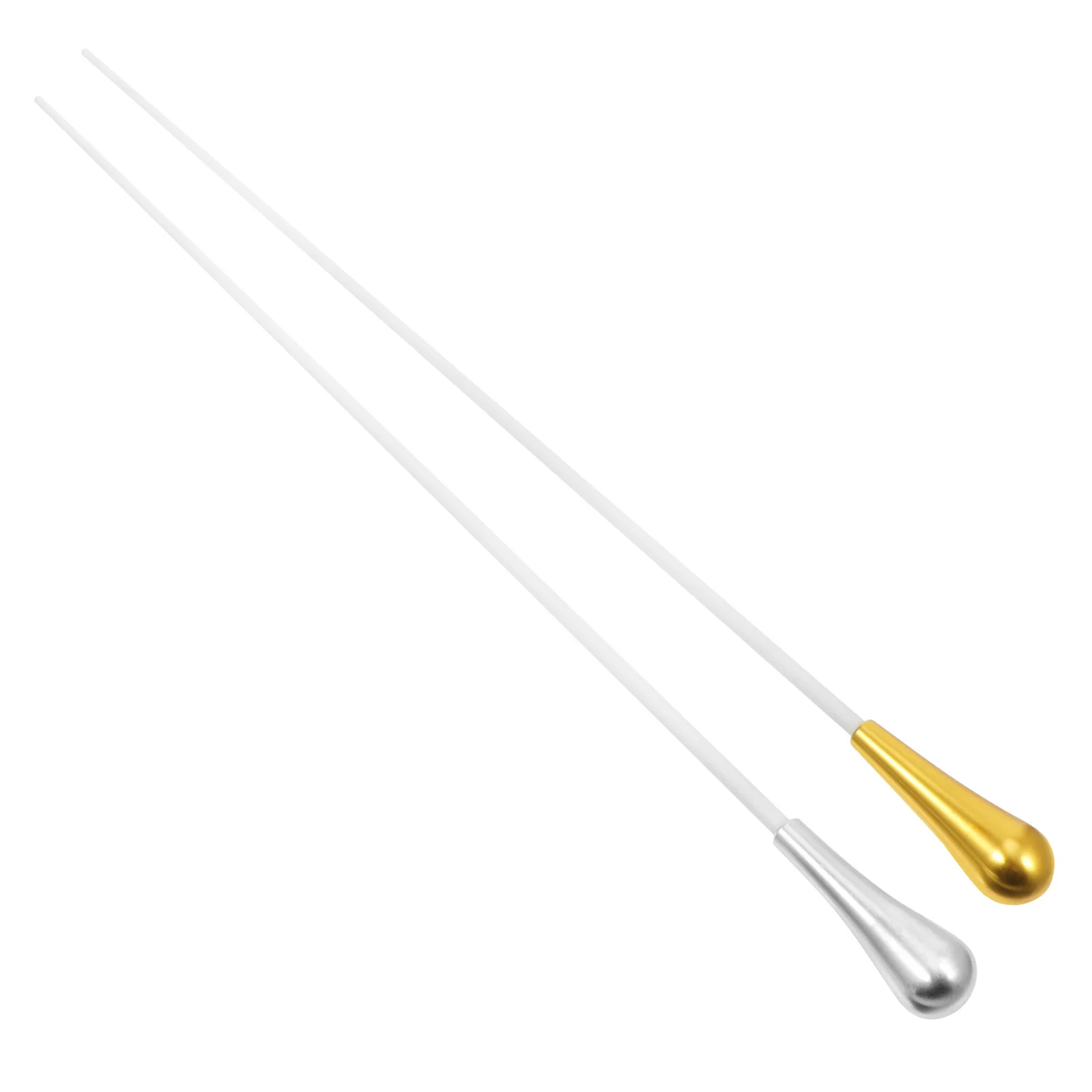 2 قطعة باتون الموسيقية الأداء المعدني لعرض الحفلة الموسيقية إجراء تصميم متوازن قبضة مريحة أجزاء إمدادات الموسيقى #3