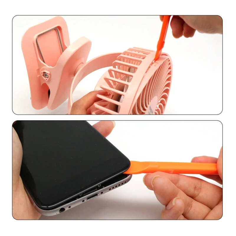 K1KA 10 Pcs Multifunction Prying Opening Repair Tool Plastic Crowbar Dual Head Spudger Disassemble Pry Bar for Computer Phone