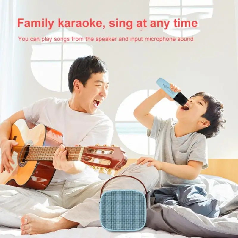 

New Mic Karaoke Machine for Adults and Kid Subwoofer Portable Bluetooth Speaker System with 1-2 Wireless Microphone Music Player