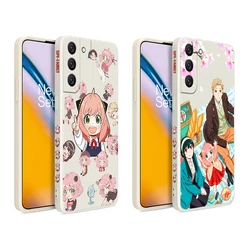 Anime SPY X Family Anya Phone Case For Samsung Galaxy S23 S22 S21 S20 Ultra Plus FE S10 S9 Note 20 10 Plus Silicone Cover