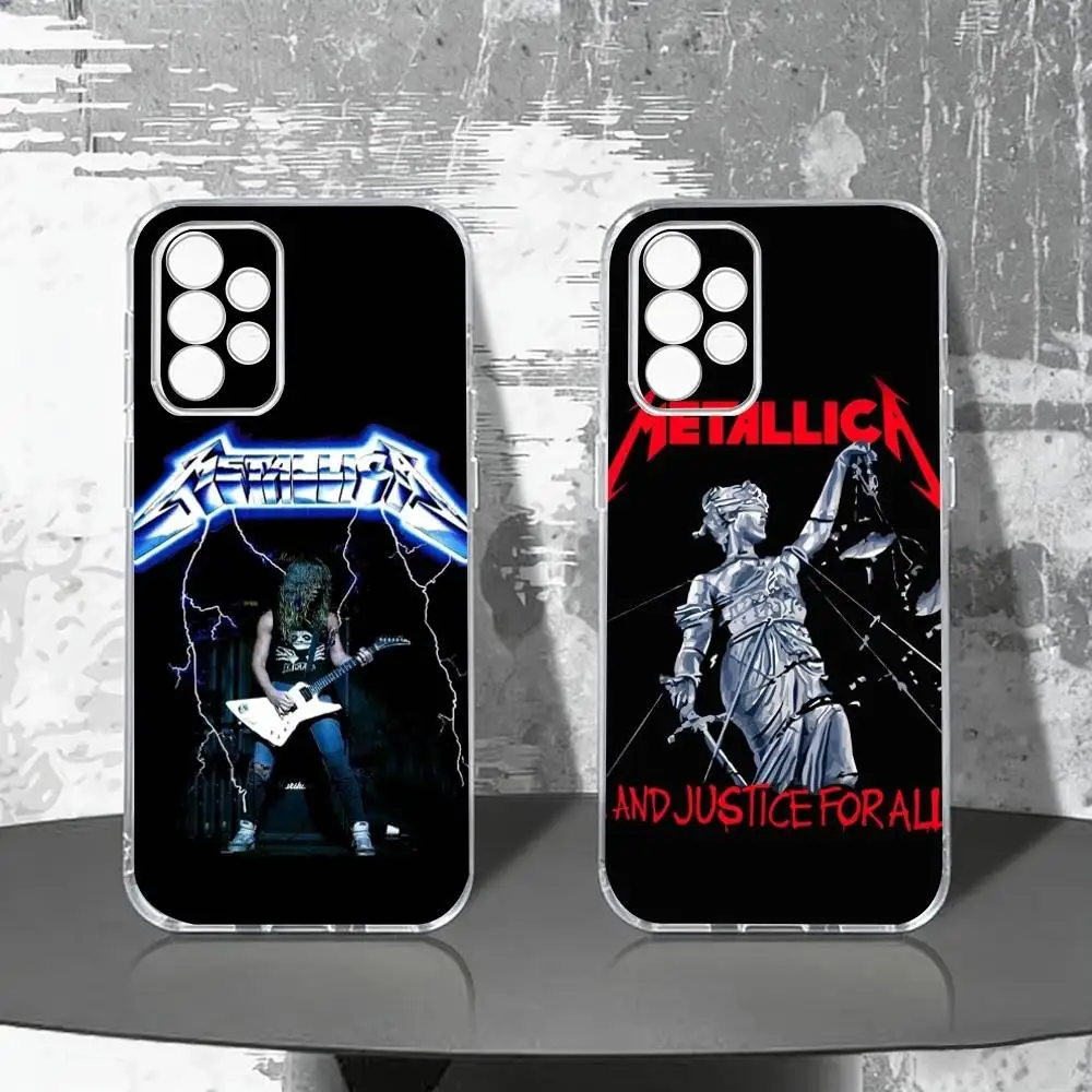 72 S-Seasons M-Metallica Band-d Phone Case For Samsung S25,S24,S21,S22,S23,S30,Ultra,S20,Plus,Fe,Note,10,9,5G Transparent Cover