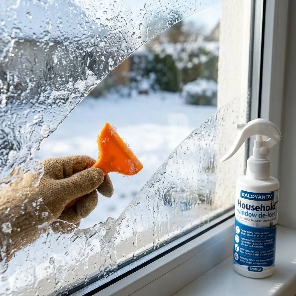 KALOYANOV Outdoor Window De-Icer Spray Fast Frost Ice Melting Cleaner Streak Free Glass Defroster Liquid for Winter Patio Door