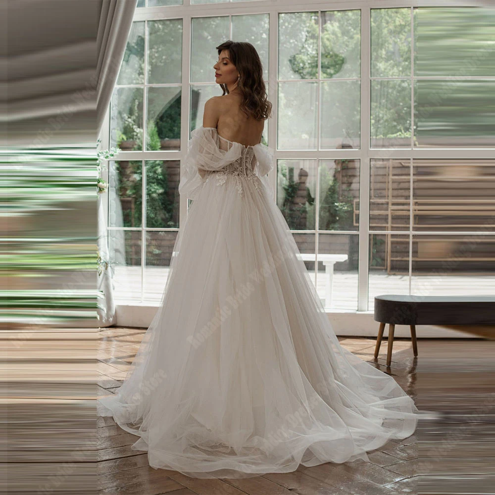 Abiti da sposa da donna in Tulle Sexy i più nuovi affascinanti abiti da sposa da donna con orlo trasparente e soffice abiti da donna in Tulle brillante