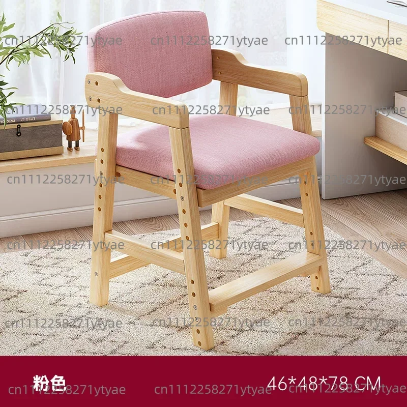 Chair Cushion Rotatable Stool Solid Wood Backrest Dining Chair Dining Chairs Sillas De Comedor Dinning Chair