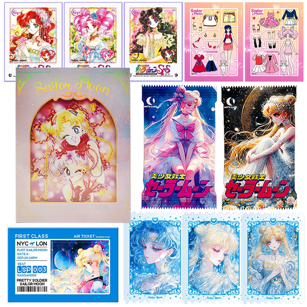 

Волшебная коллекционная карта аниме «Сейлор Мун», красивая девушка, милая Q-версия, тематическая карта с английским алфавитом, забавный детский подарок на день рождения