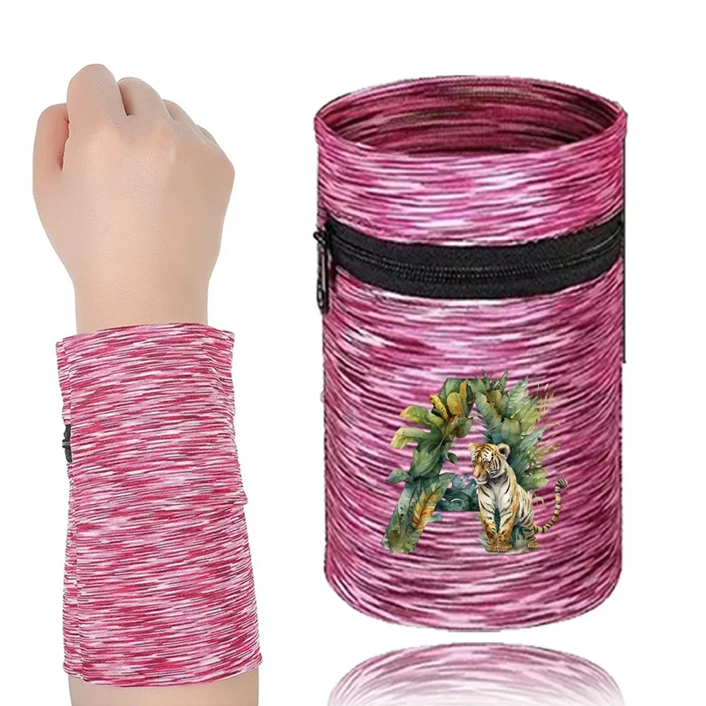 Wrist Protector Running Sport Safety Wrist  Wrist Brace Sports Wristband Bags Support Brace Wrap Bandage Jungle Tiger Style