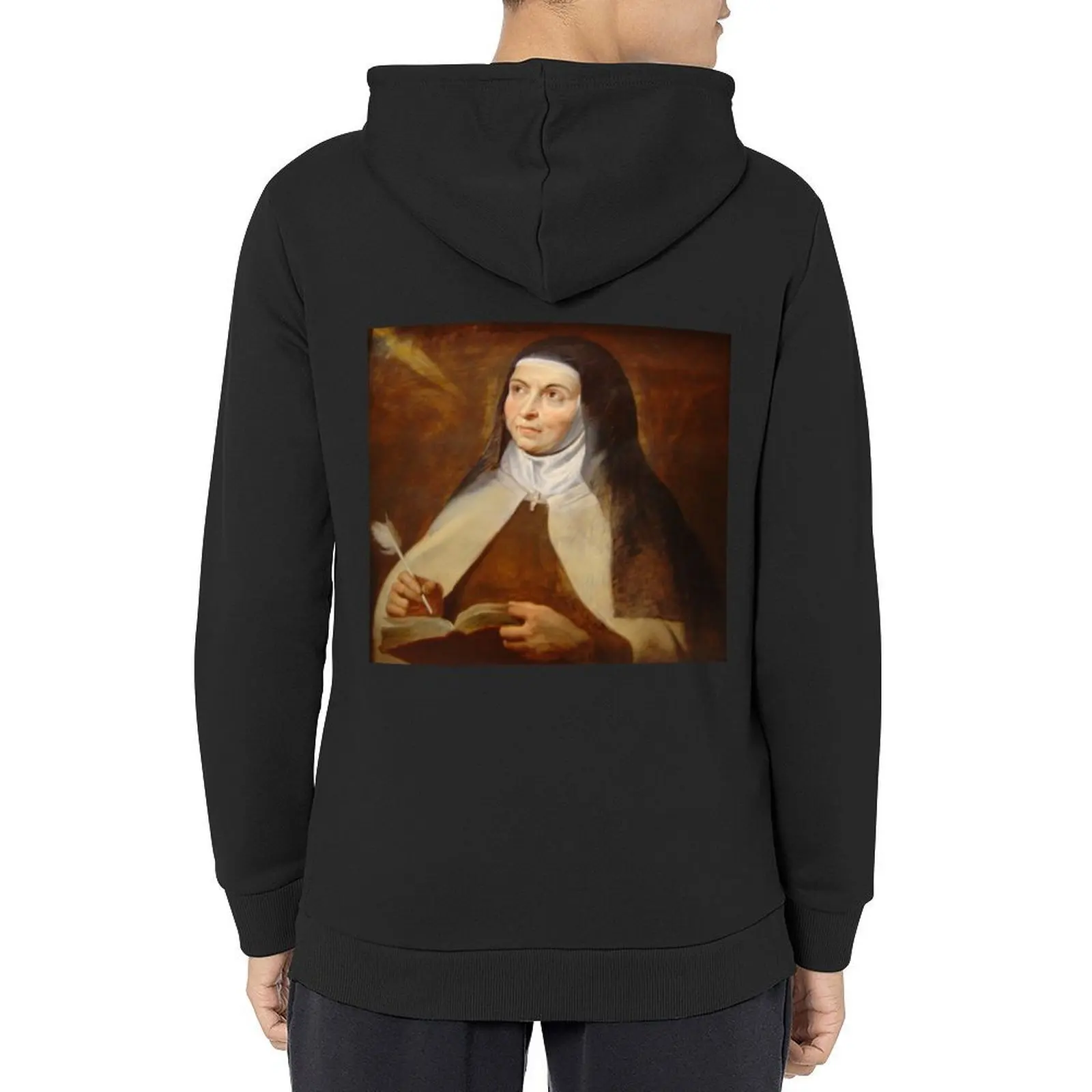 

St Teresa of Avila Hoodie hooded shirt anime clothing men clothing graphic t shirts men graphic hoodies