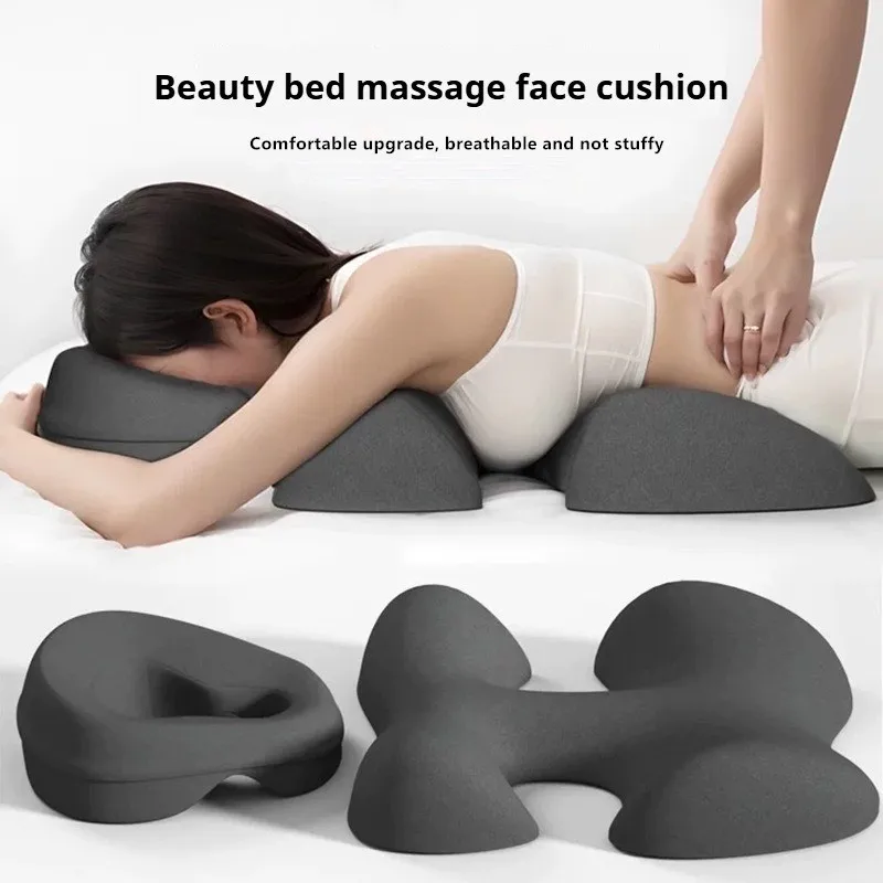 Professionelles Salon-Gesichtskissen für Gesichtsmassage, Ergonomische Gesichtsauflage mit Atemloch für Spa, Gesichtsbehandlungen, Wimpernverlängerungen