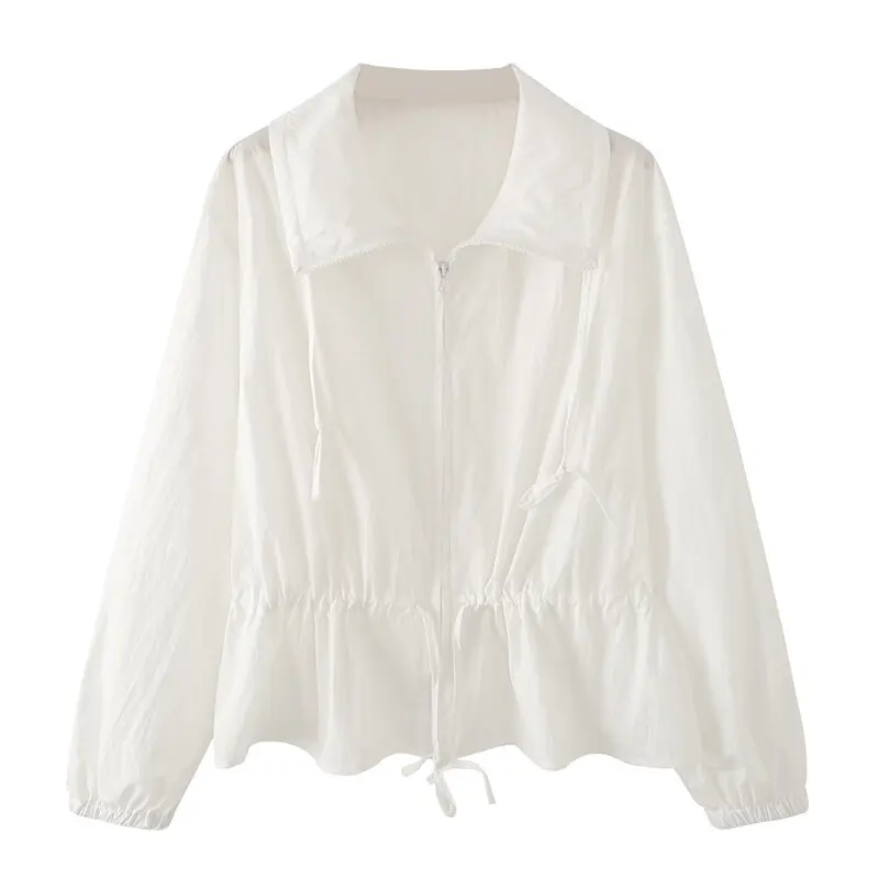 Casual Long Sleeve Stand Collar Fashionable Women's Jacket New Arrival Early Autumn Decorative Details Versatile Outerwear