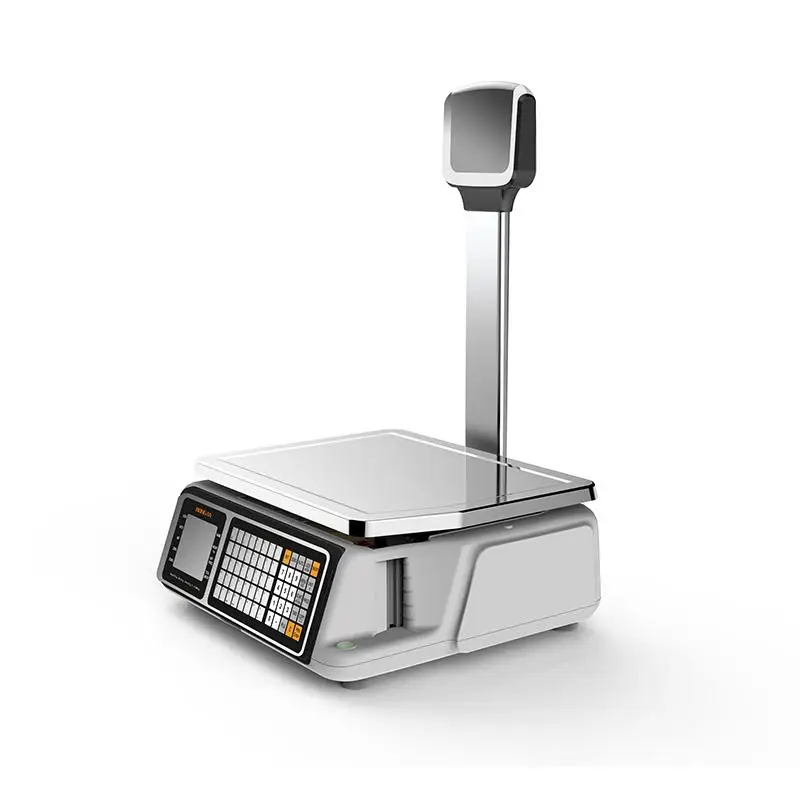 Weighing RONGTA RLS1515 30kg Fresh Base Plus AI Electronic Scale Cash Register With Label Printer Label Printing Scale