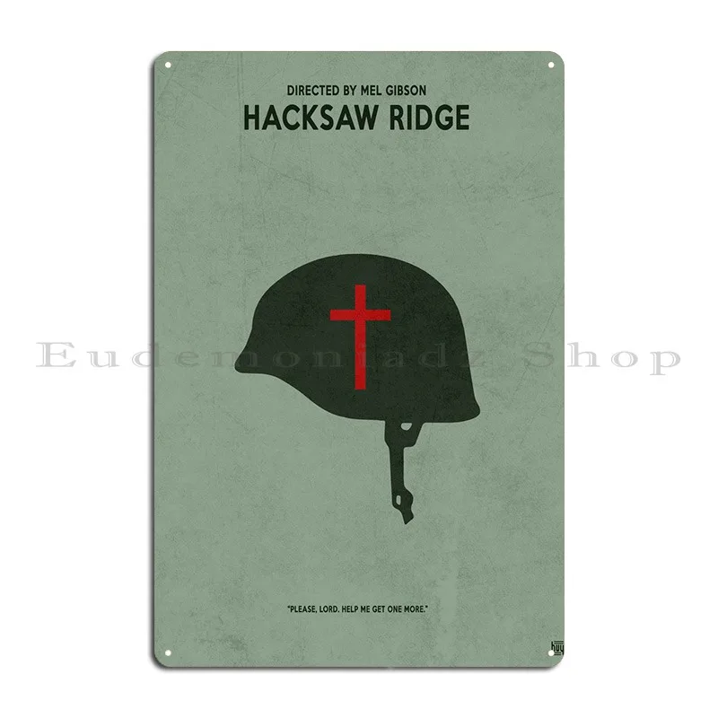 Hacksaw Ridge Metal Plaque Poster Rusty Customize Living Room Printing Create Tin Sign Poster