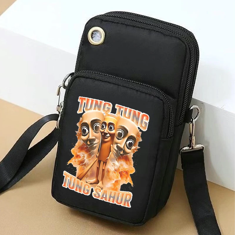 

Tralalero Tralala Crossbody Bags for Men Women Tungtung Sahur Brainrot Travel Shoulder Bag Kids Outdoor Sport Messenger Pouch