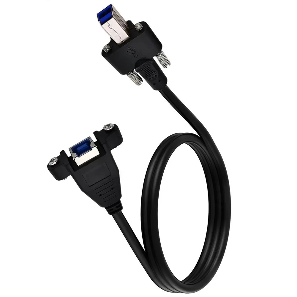 Usb3.0 พิมพ์ส่วนขยาย Docking ข้อมูลสาย Usb BM BF พร้อมสกรู Baffle แผงข้อมูลสาย 5gbps