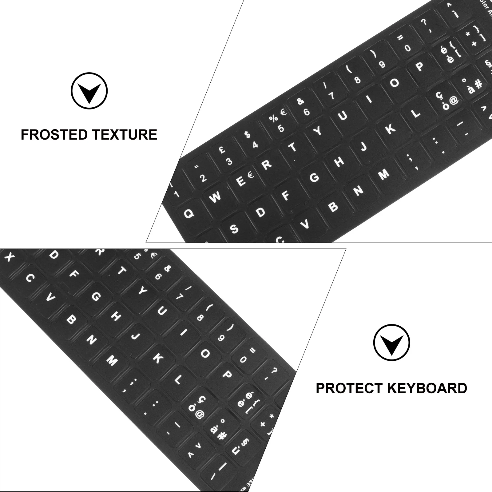 

10pcs Italian Language Keyboard Stickers Multi-Language Universal Fit Replacement Skin For Laptop Notebook Keys Cover Student