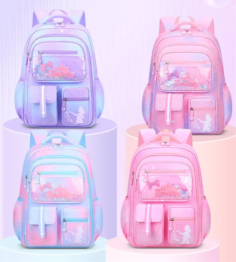 Bolsa de estudiante para niñas, mochila escolar rosa para niños y adolescentes, Bolsa Escolar Kawaii primaria, Linda mochila impermeable pequeña