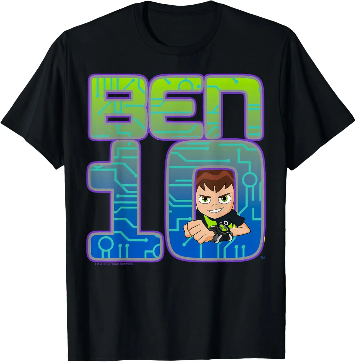 CN Ben 10 Simple Portrait Logo T-Shirt